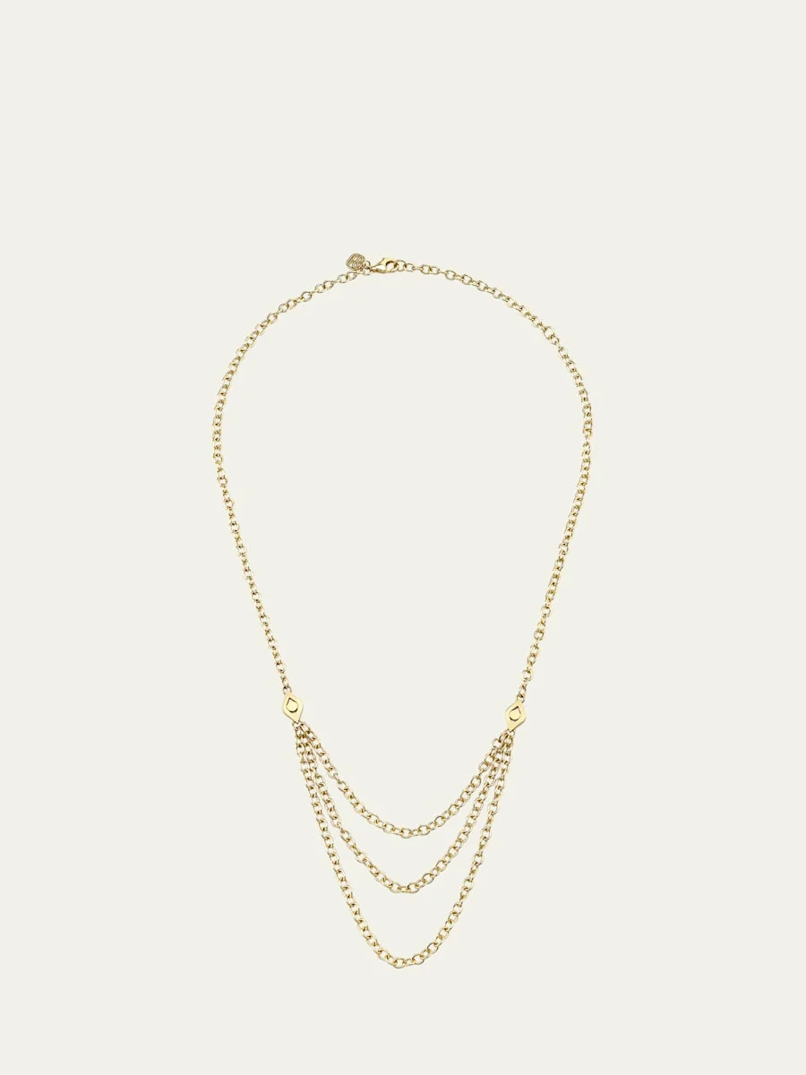 Medium Evil Eye Multi-Chain Necklace - 1