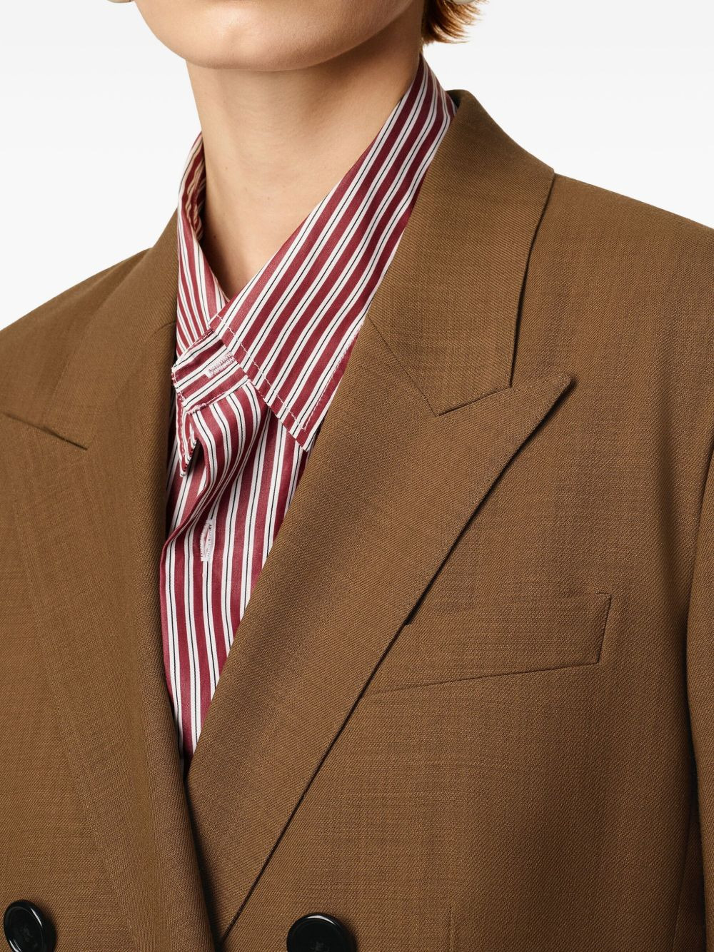 double-breasted tailored blazer - 6