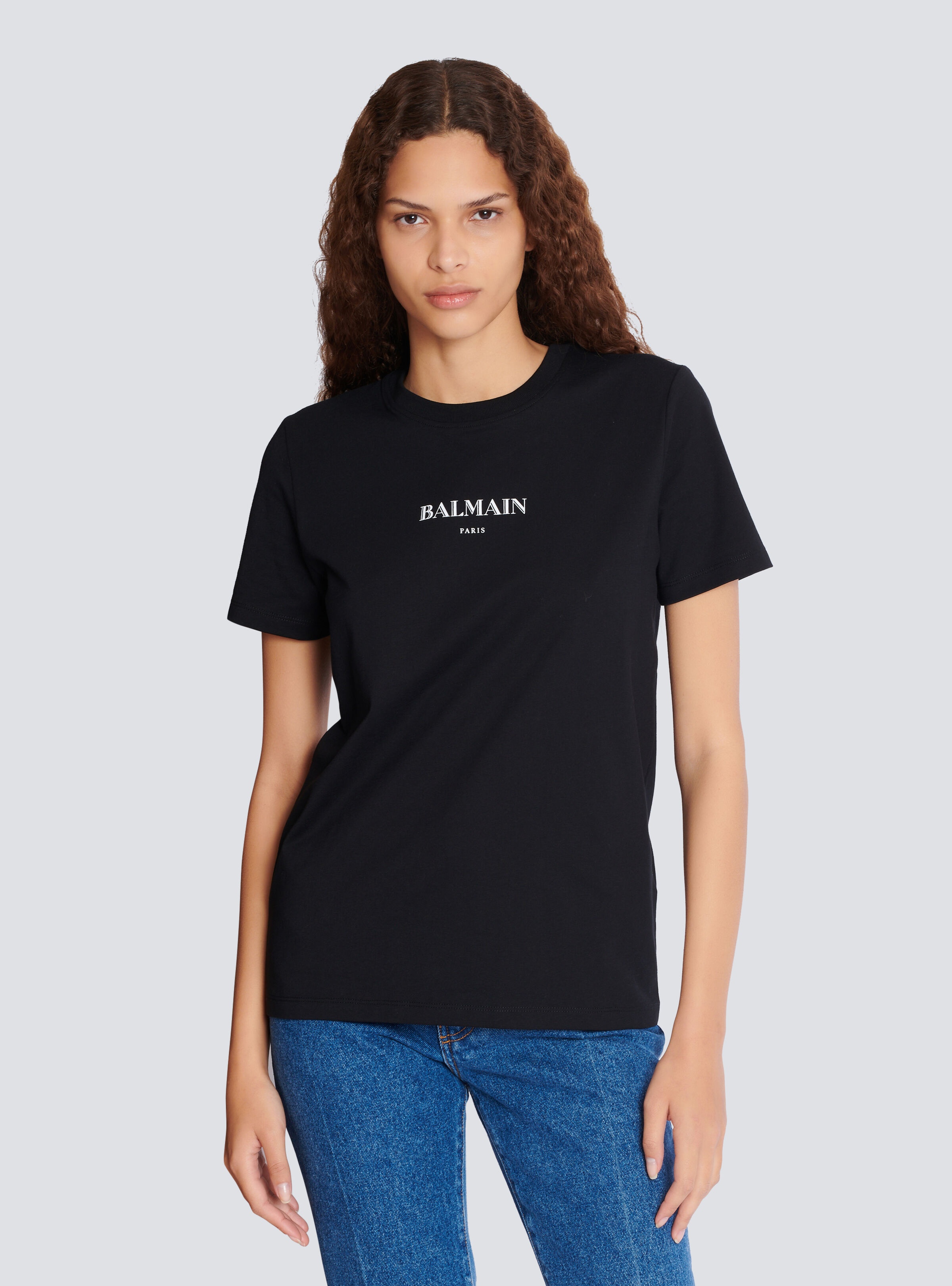 T-shirt with Balmain print - 6