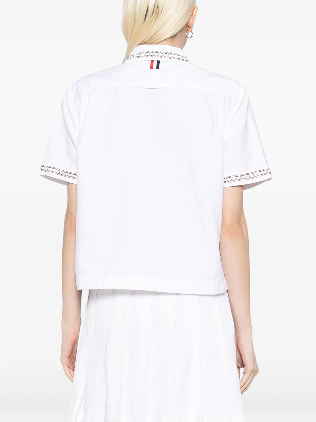 Drop Back Cropped Shirt - 4