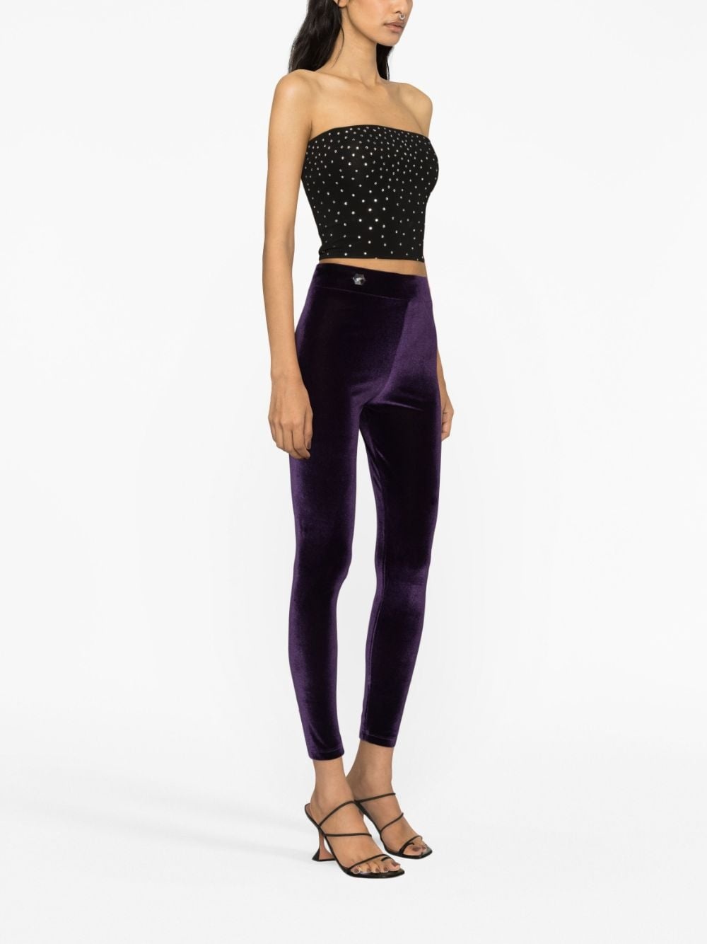 Basic velvet leggings - 3