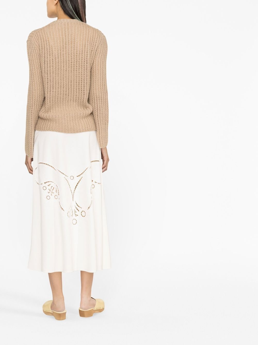 crew-neck waffle-knit jumper - 3