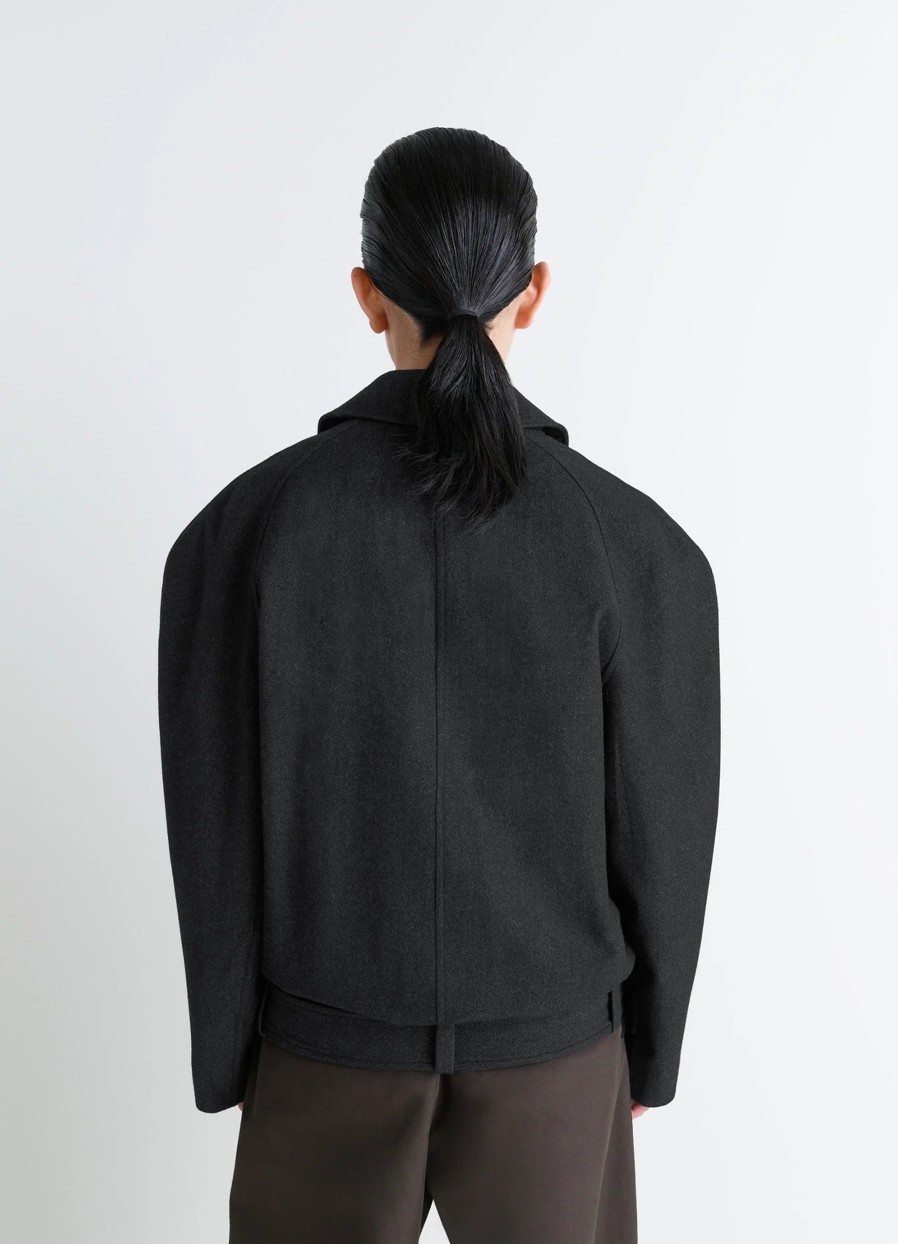 RAGLAN SLEEVE SHORT COAT - 5