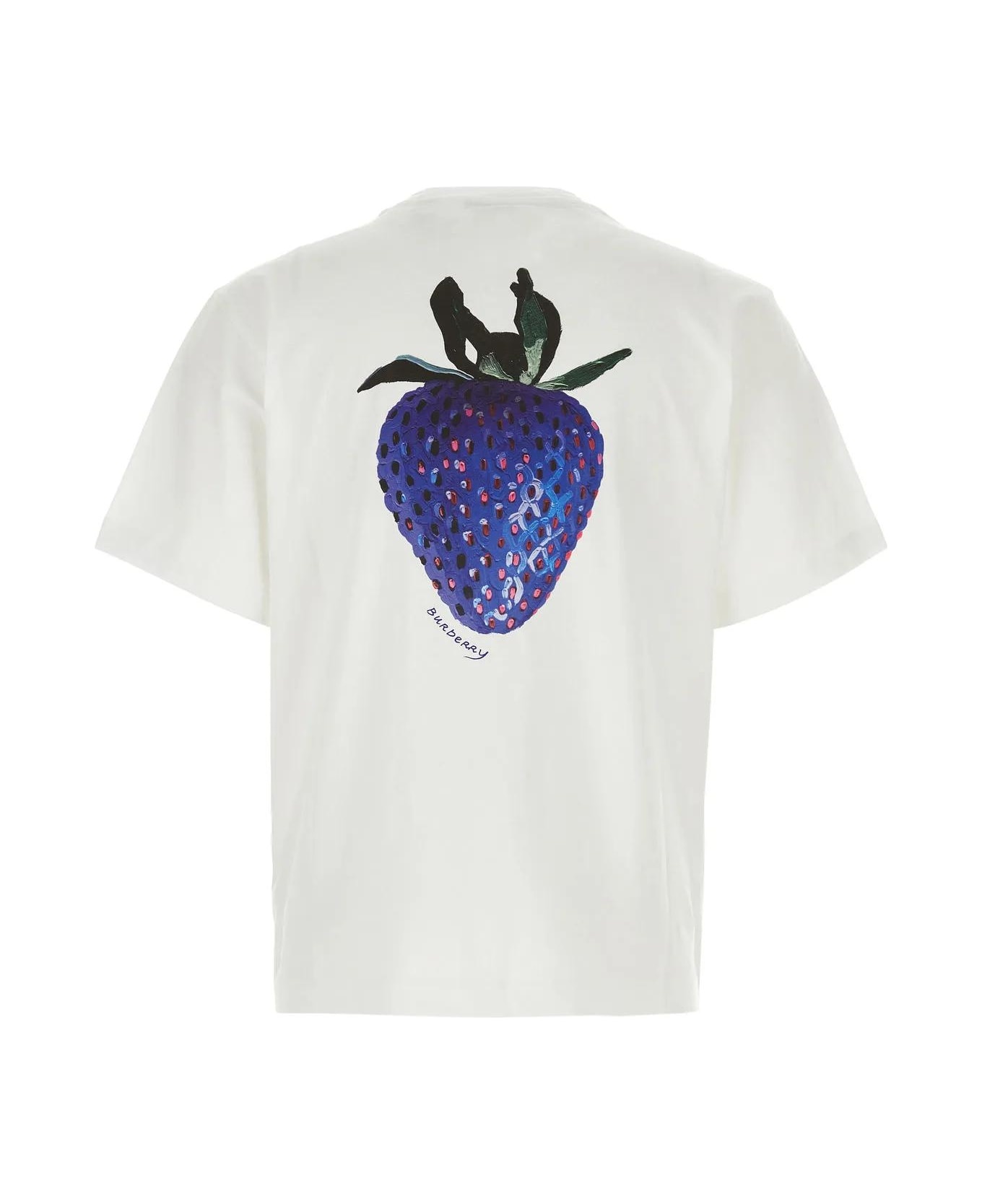 White Stretch Cotton T-shirt - 2