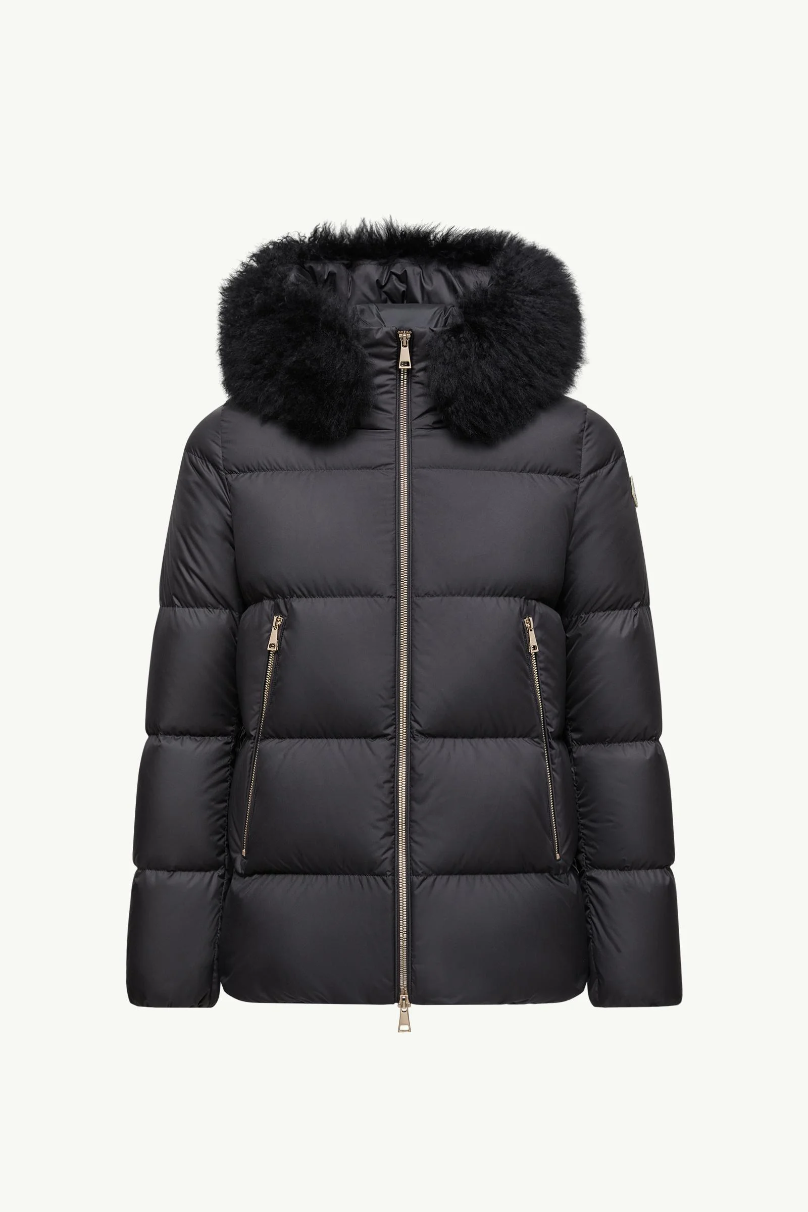 Laichefur Shearling-Trimmed Short Down Jacket - 1