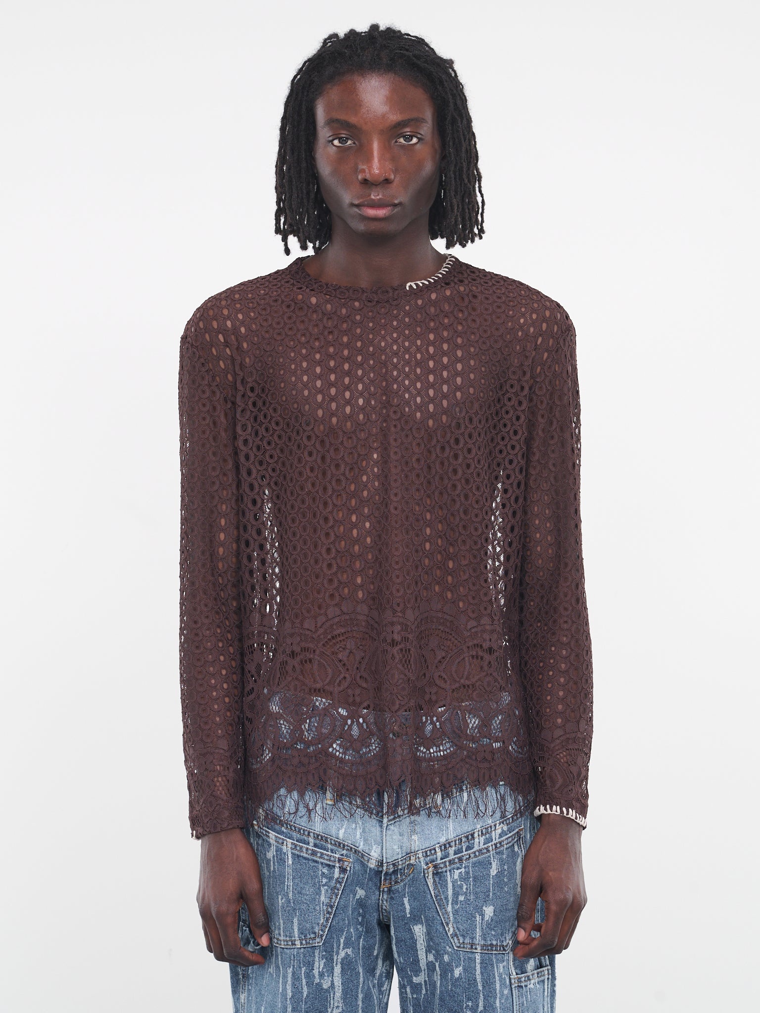 Summer Net Crewneck Sweater - 1