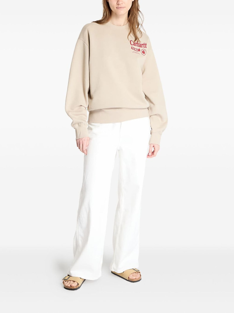 Carhartt graphic-print crew-neck sweatshirt outlook