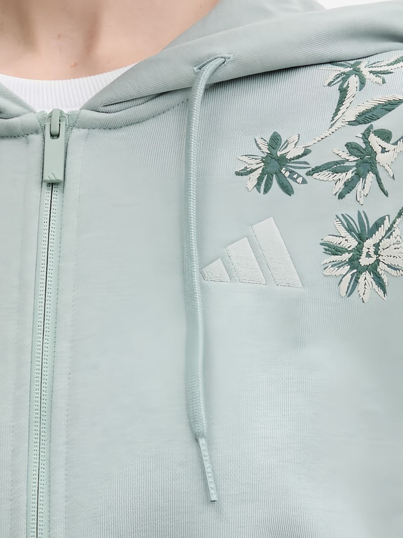 floral-embroidered zip-up hoodie 5