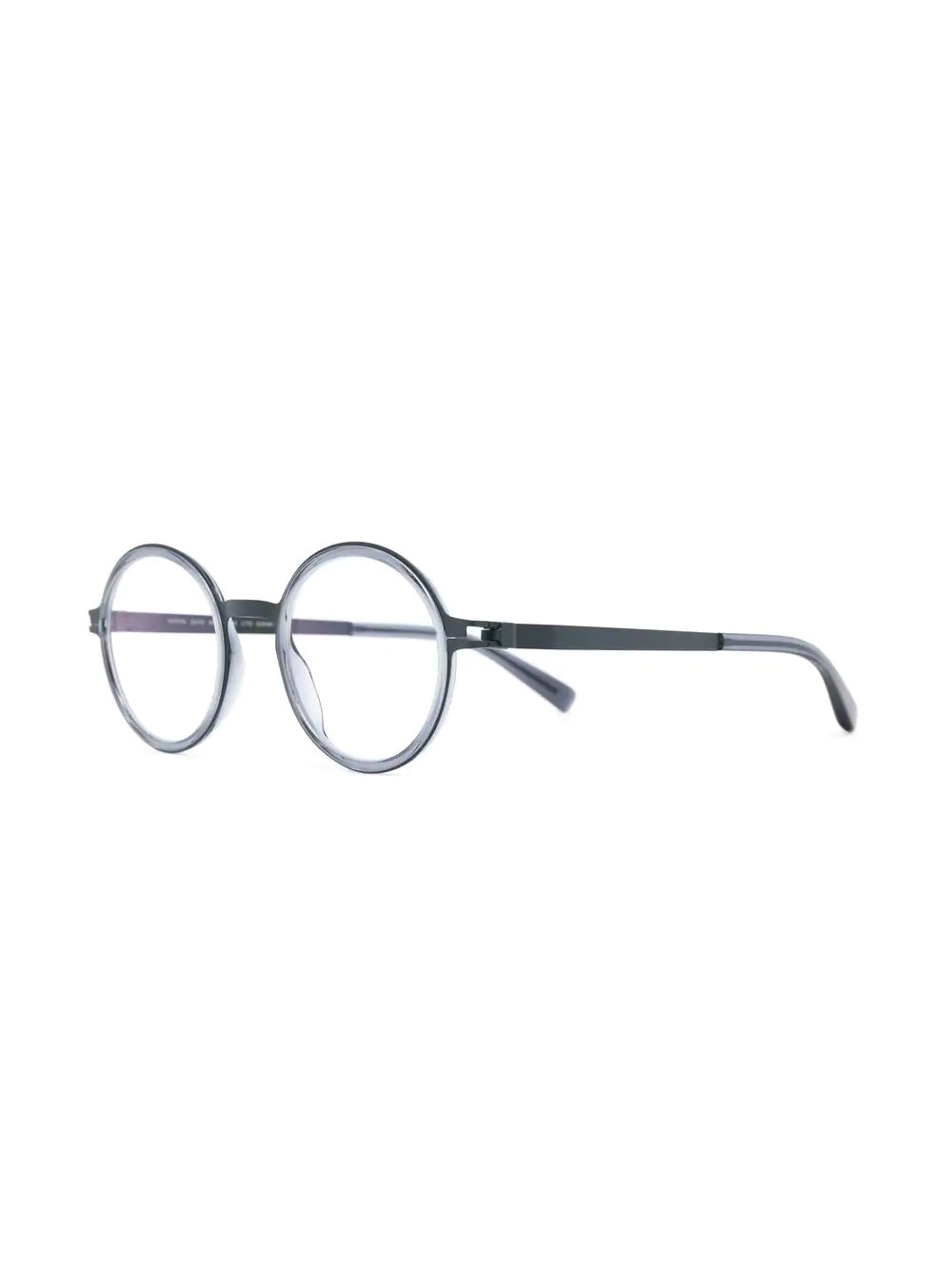 matte-finish round-frame glasses - 2