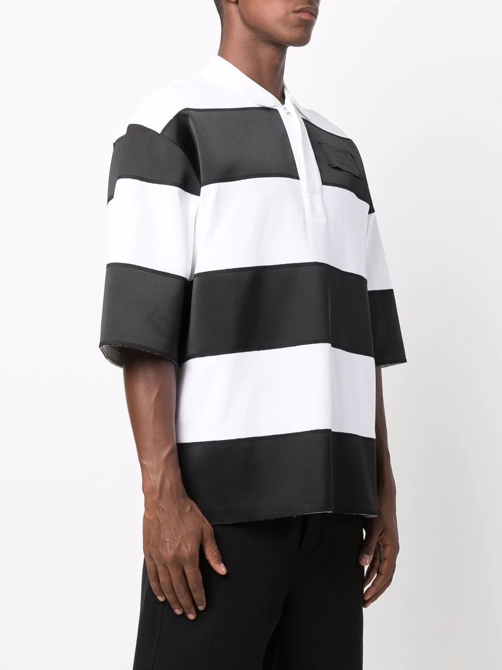 horizontal-stripe polo shirt - 3