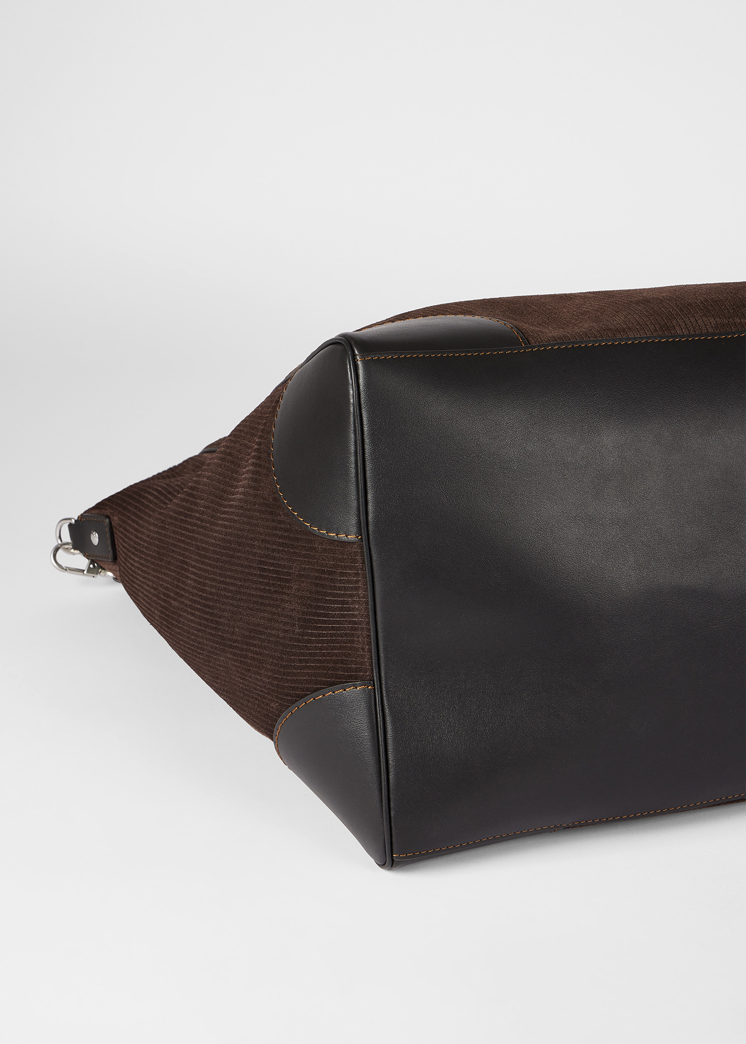 Brown Suede Duffle Holdall - 7
