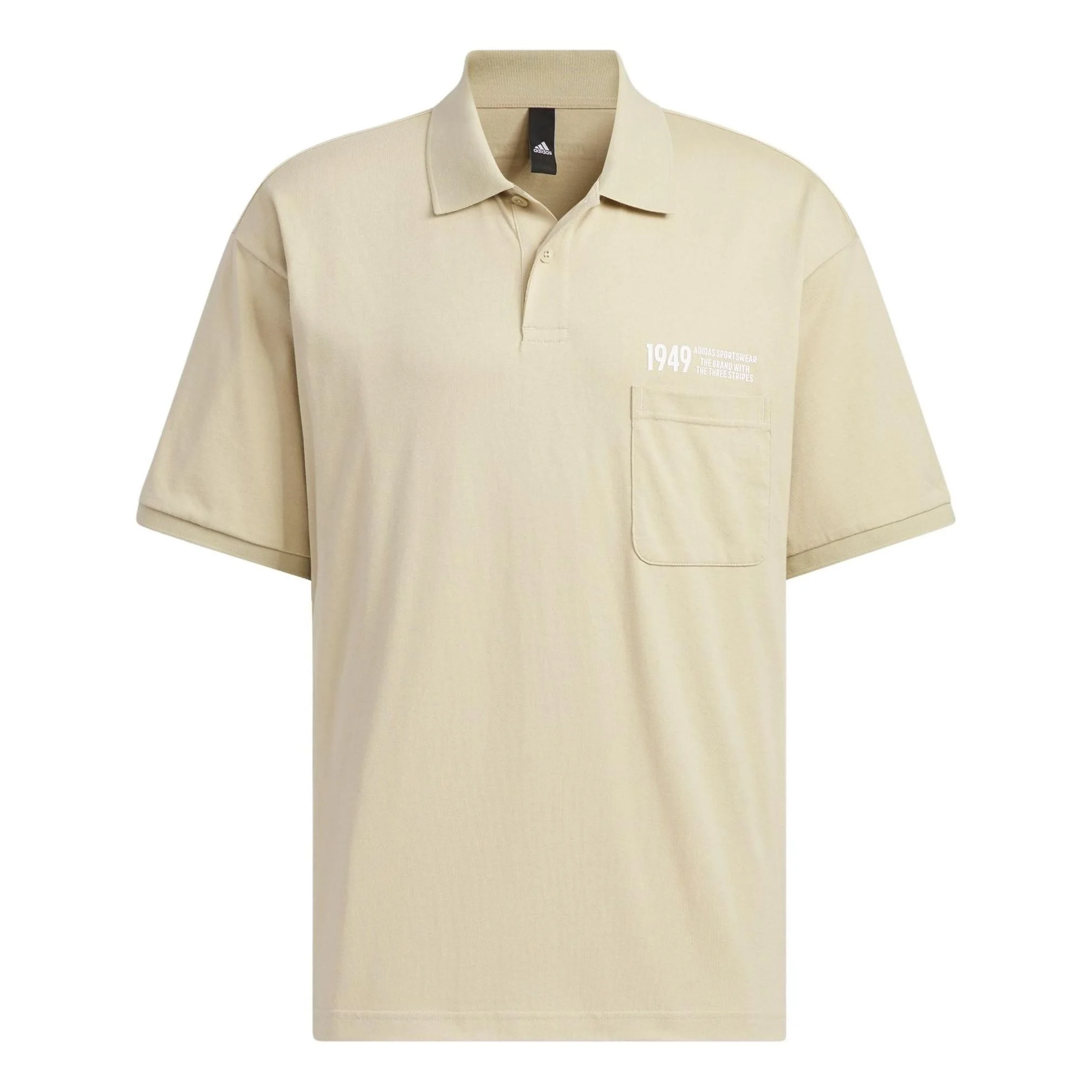 adidas Verbiage Polo Shirts 'Beige' IP3978 - 1