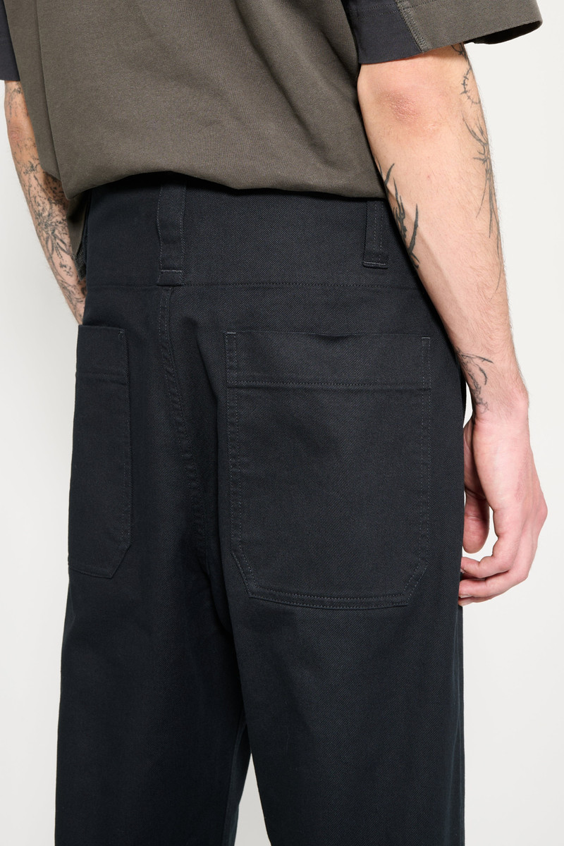 MARGARET HOWELL MARGARET HOWELL MHL DROPPED LOOP TROUSER SOFT COTTON DRILL DARK INK outlook