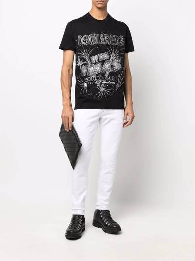 DSQUARED2 Las Vegas print T-shirt outlook