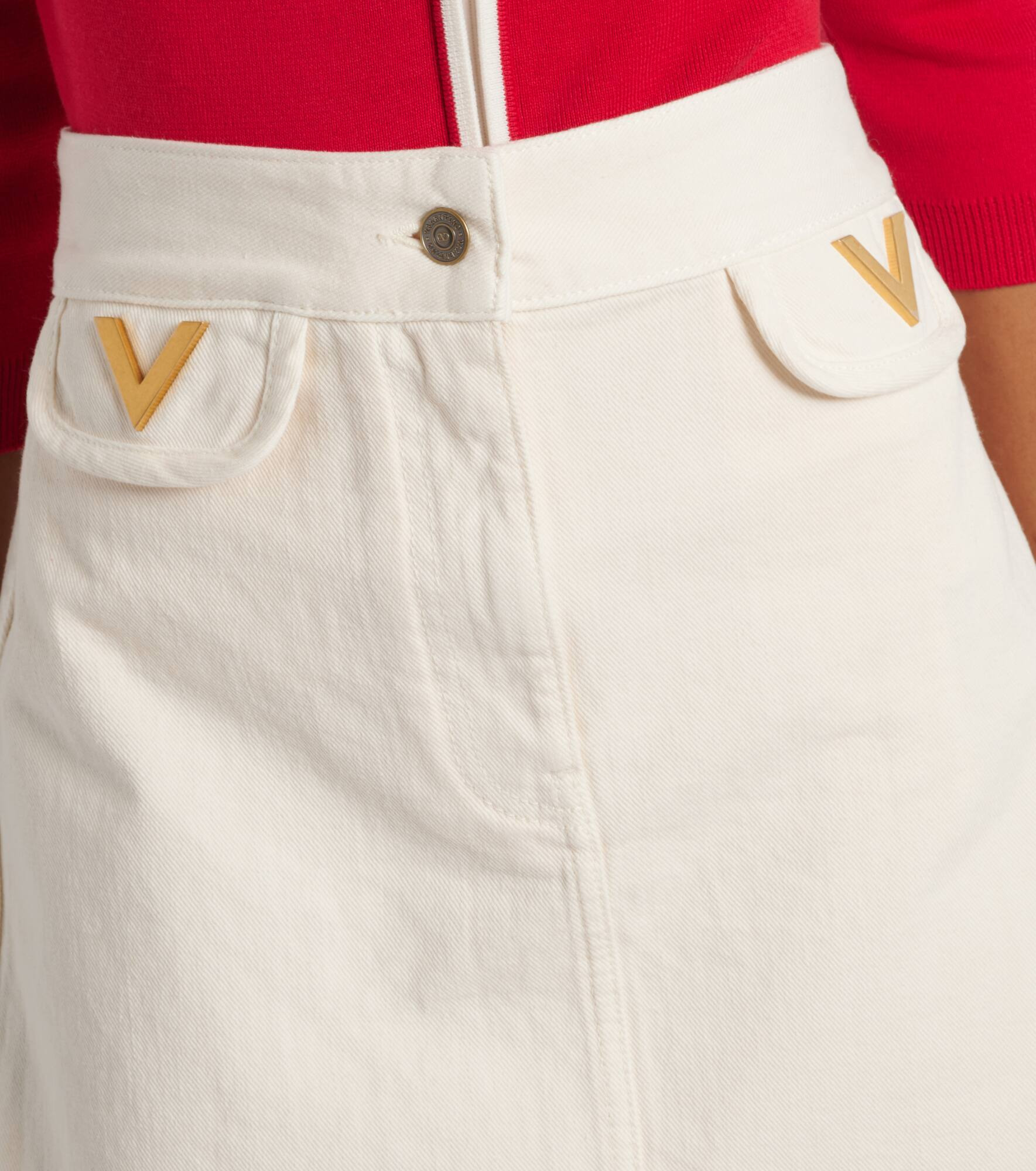 VGold denim skirt - 4