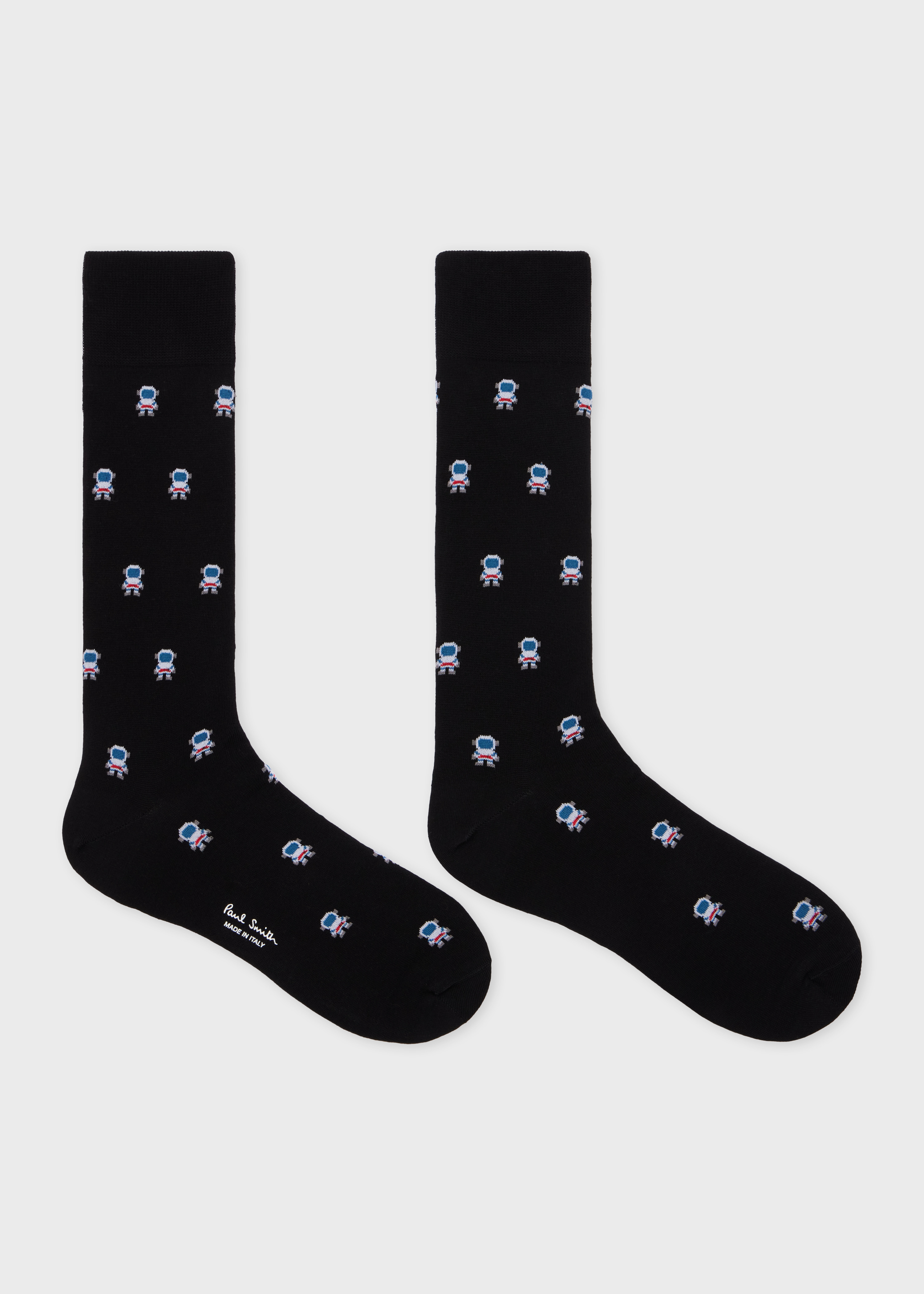 Black 'Astronaut' Socks - 2