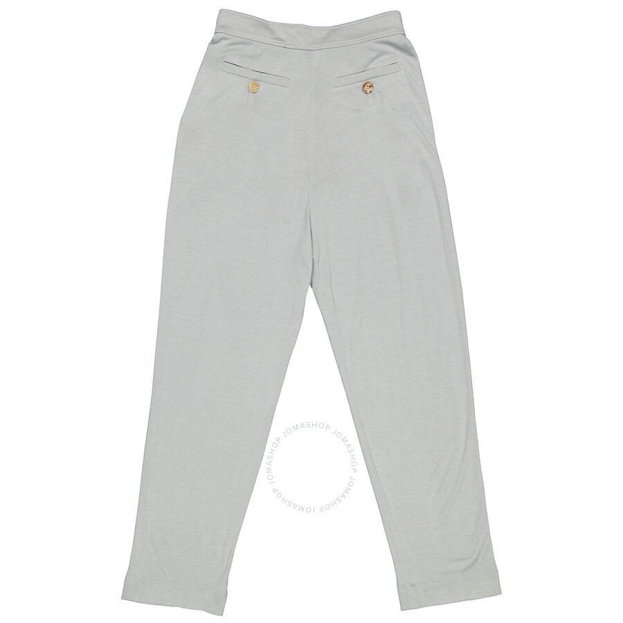 Burberry Ladies Heather Melange Jersey Tailored Trousers - 2