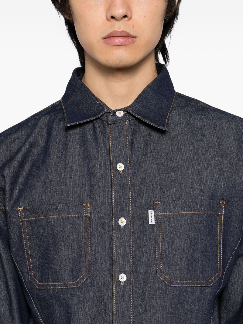 corset-style denim shirt 5