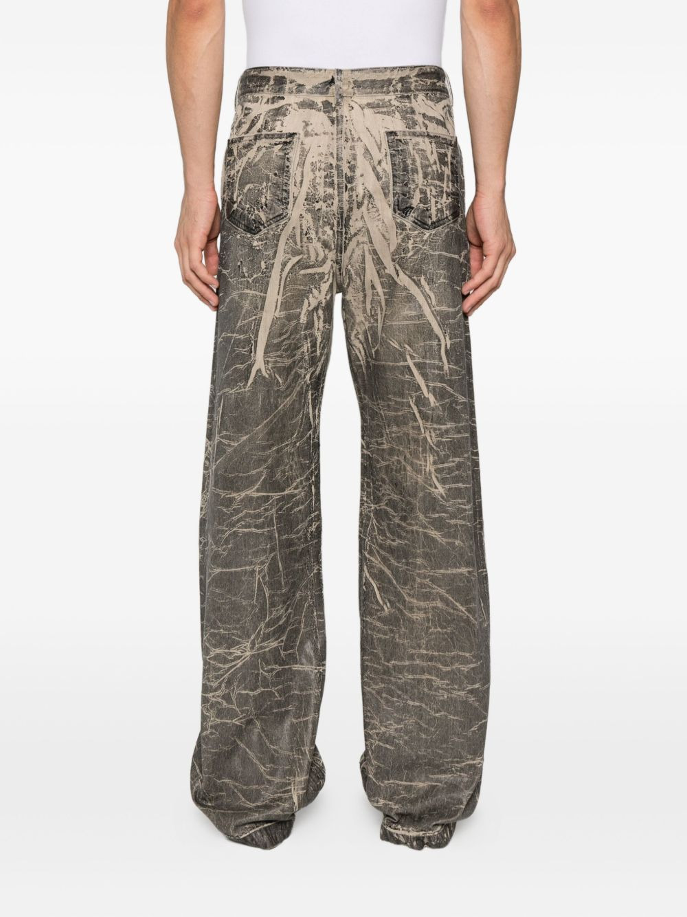 distressed cotton jeans - 4