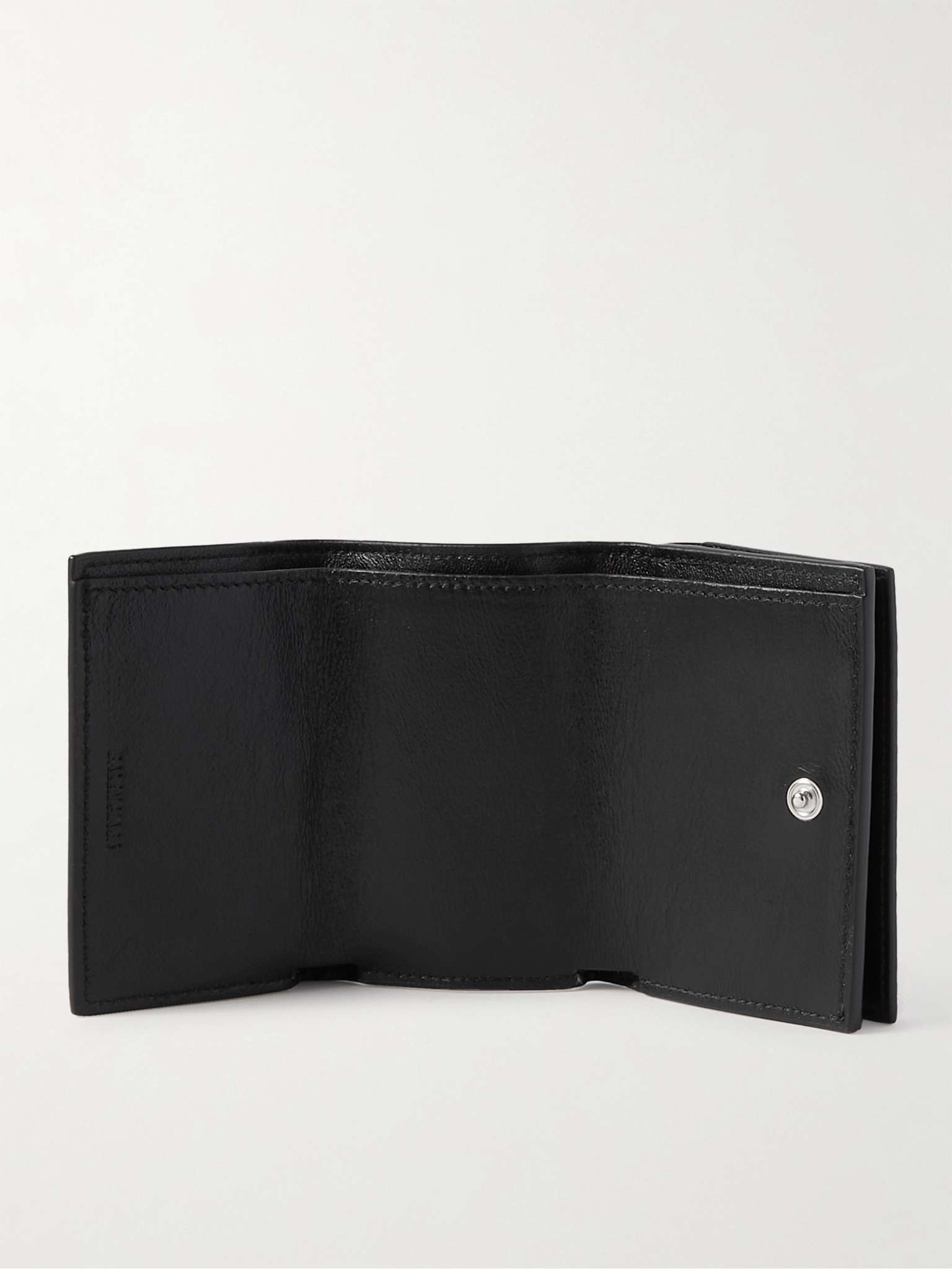 Logo-Print Full-Grain Leather Billfold Wallet - 2