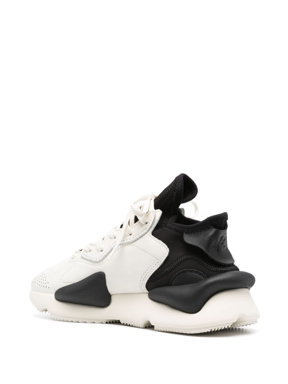 Kaiwa panelled leather sneakers - 3