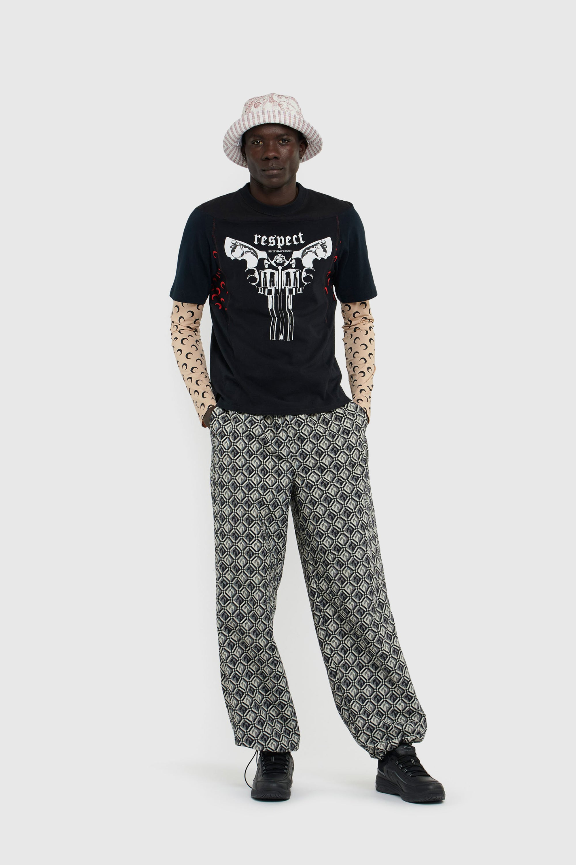 Regenerated All Over Moon Jersey Second Skin Top - 3
