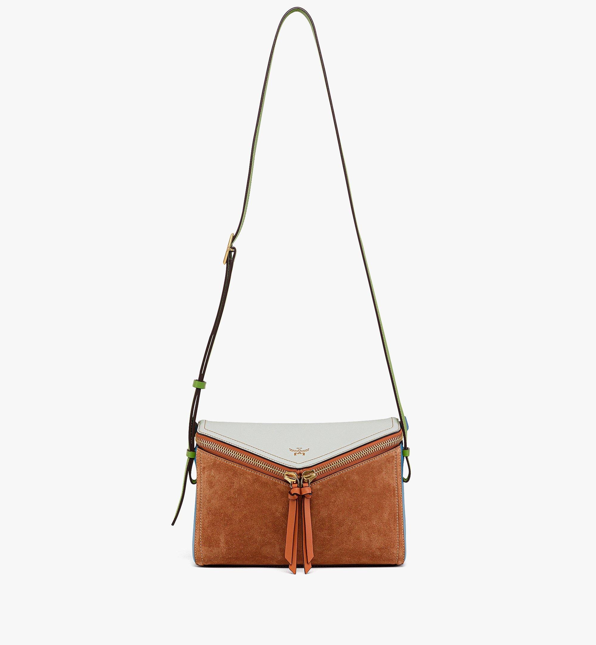 Diamant 3D Shoulder Bag in Suede and Calf Leather - 6