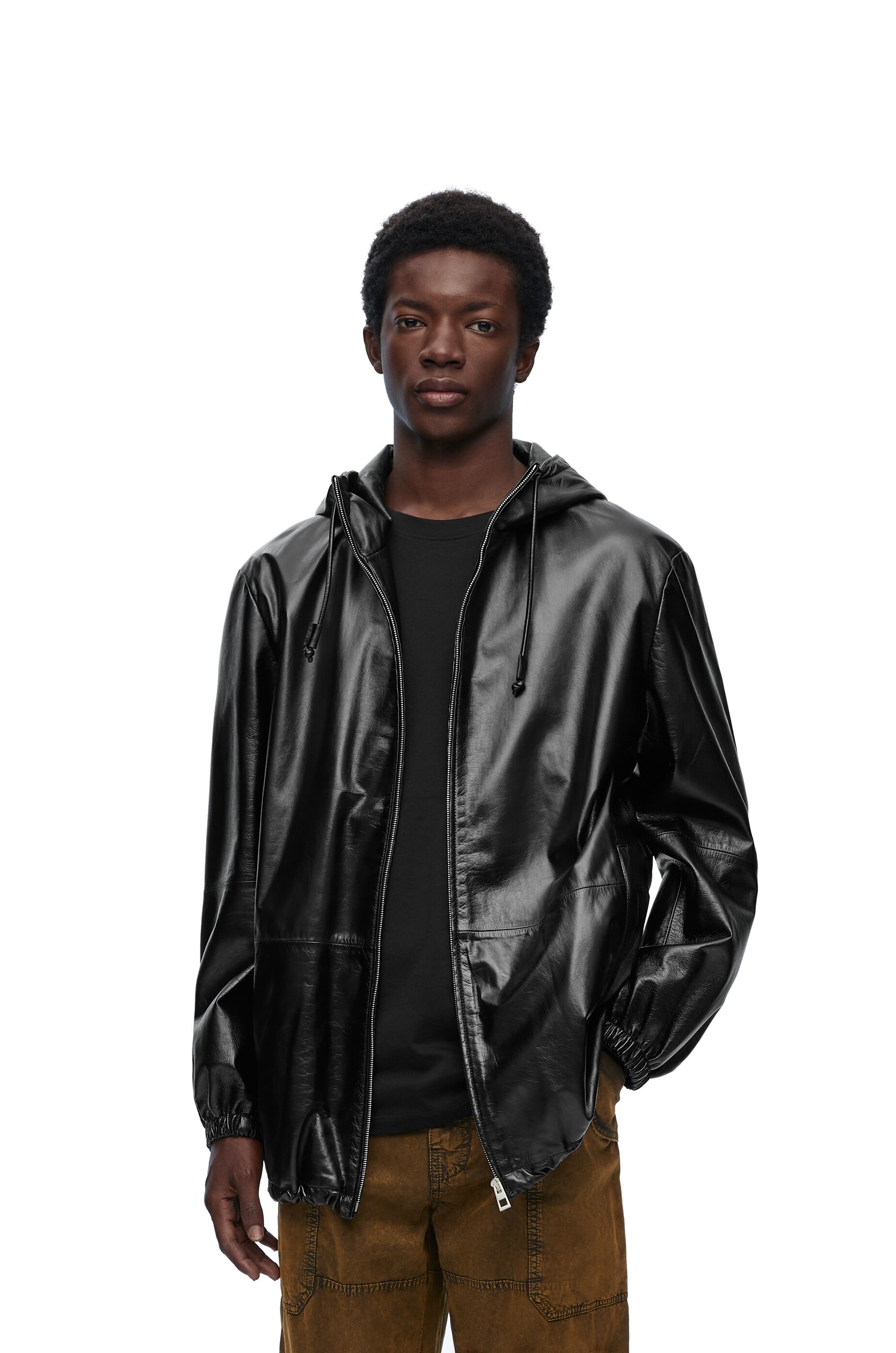 Hooded jacket in nappa lambskin - 3