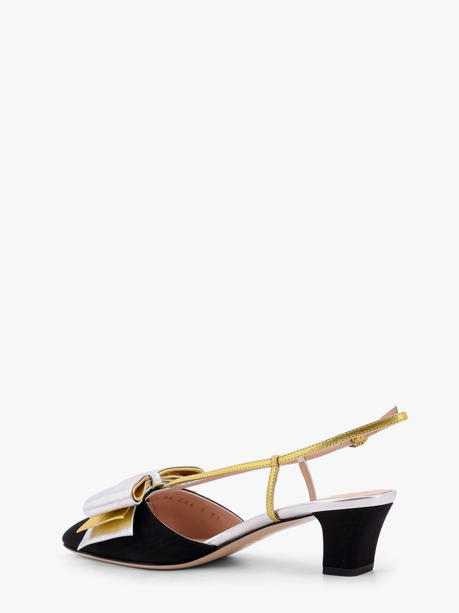 Bowow Moiré Fabric Slingback - 4
