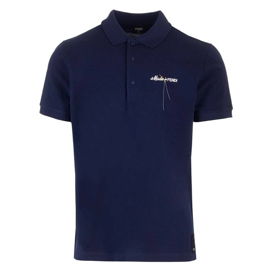 Fendi Logo Embroidered Regular-Fit Polo Shirt - 5