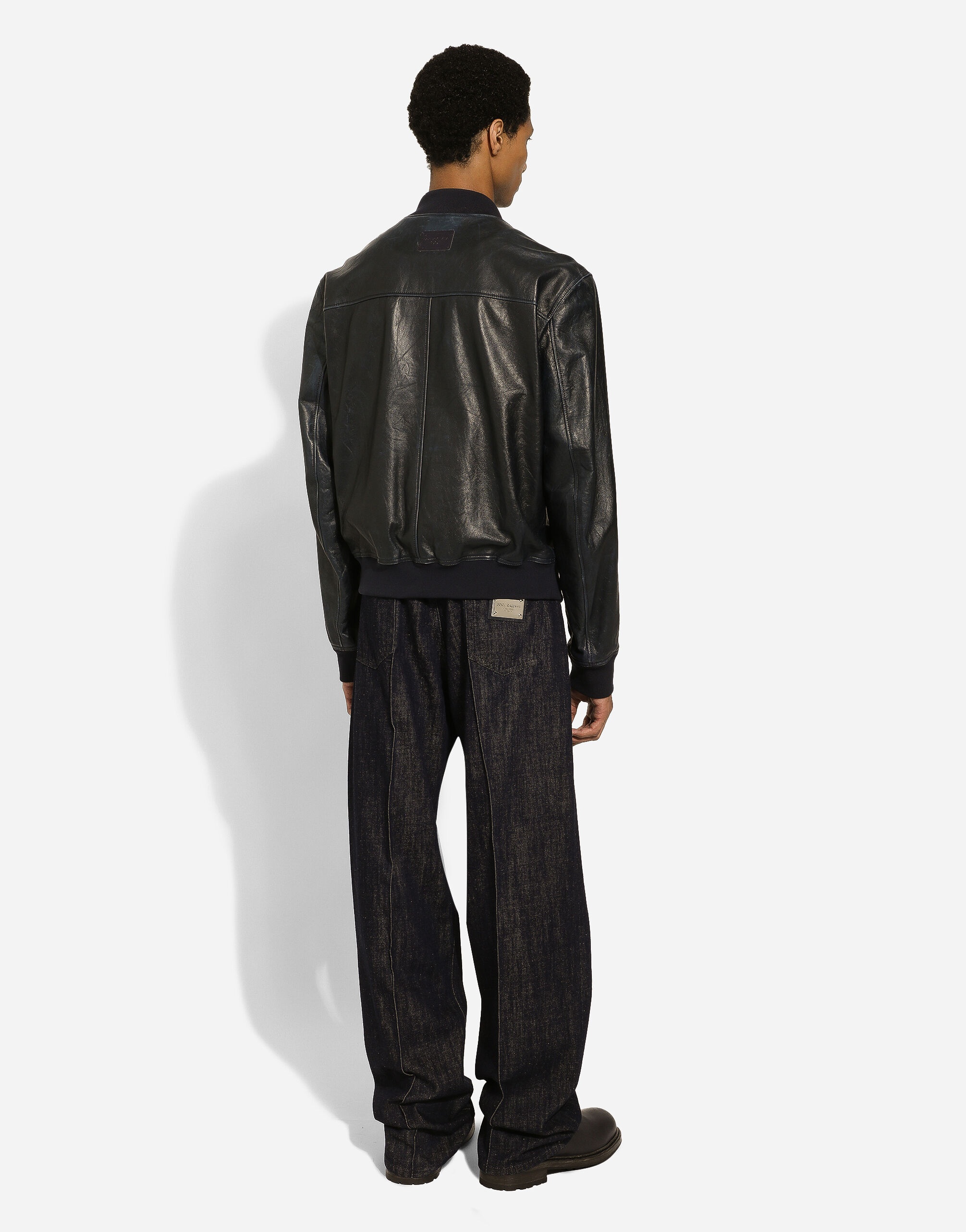 Blue oversize denim jeans - 3
