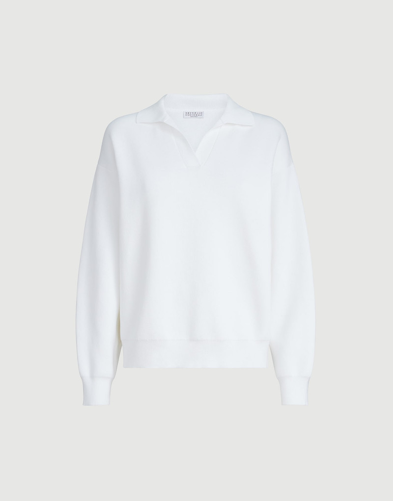 Cotton double knit polo shirt 1