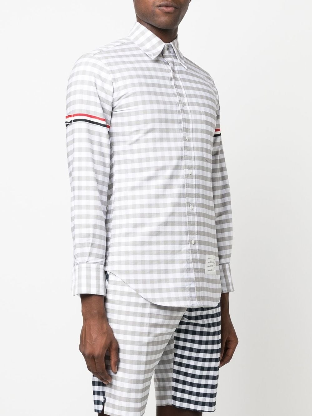 RWB gingham Oxford shirt - 3