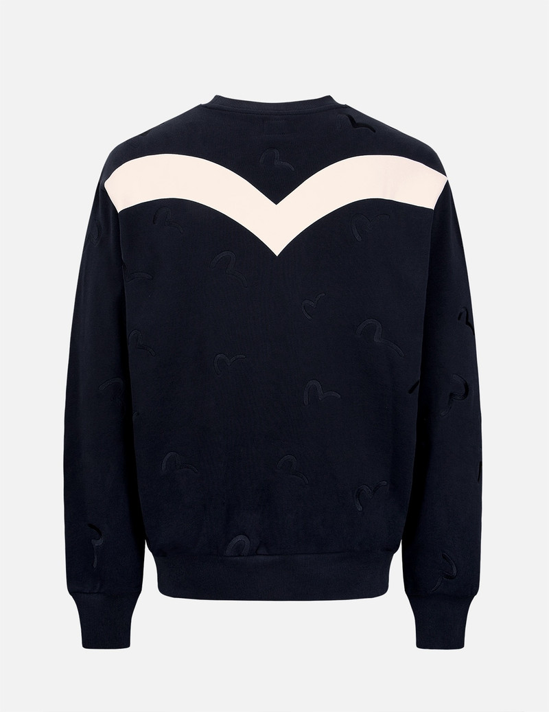 EVISU ALLOVER SEAGULL EMBROIDERY SWEATSHIRT outlook