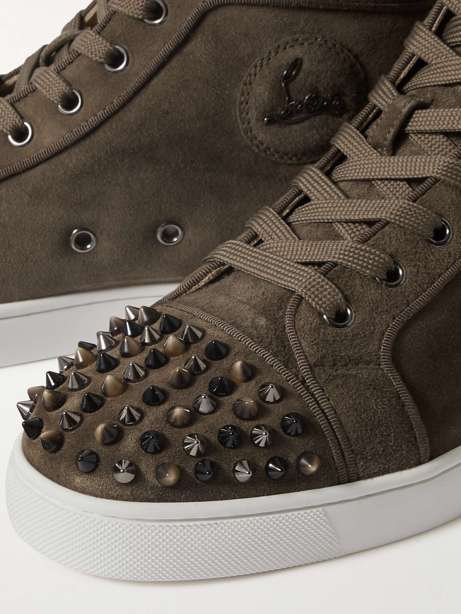 Lou Spikes Orlato Suede High-Top Sneakers - 6