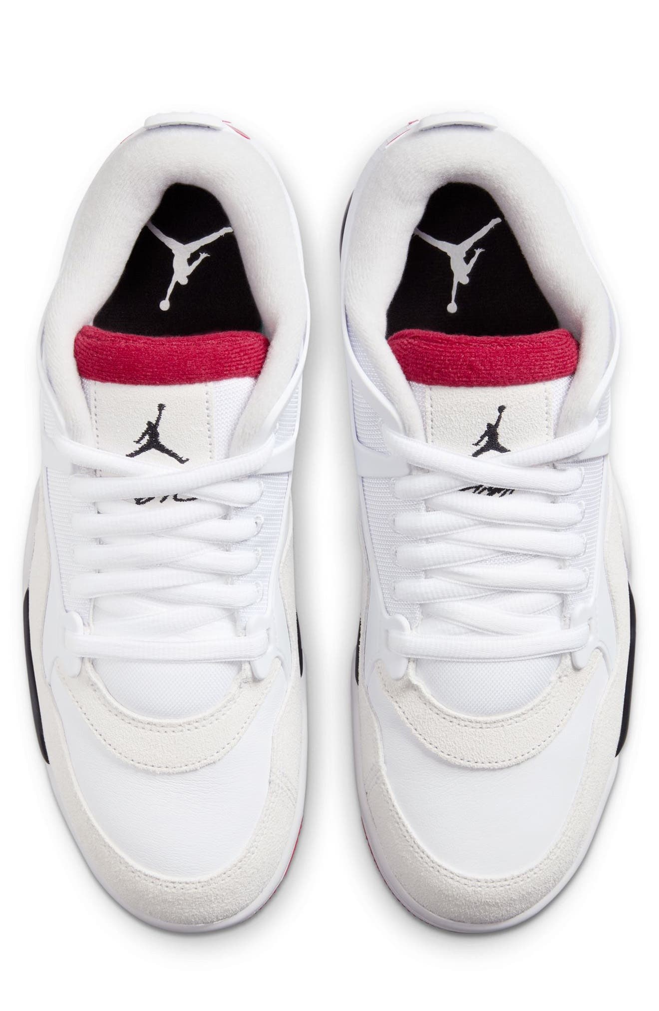 Air Jordan 4 RM Sneaker in White/Varsity Red/Black at Nordstrom - 3