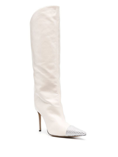 ALEXANDRE VAUTHIER crystal-embellished leather boots outlook