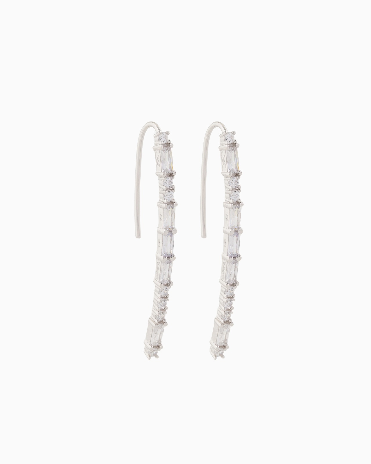 STERLING SILVER DROP EARRINGS - 1