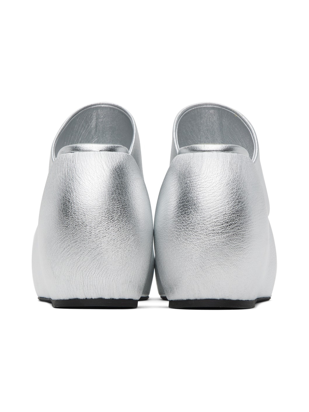 Silver Bubble Heeled Sandals - 2