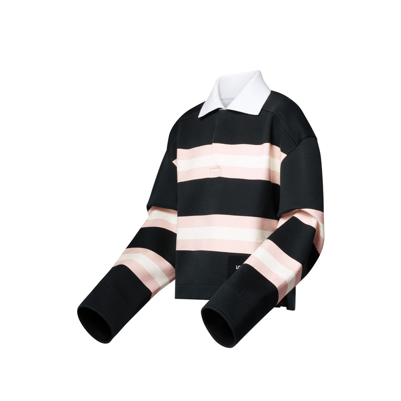 Chunky Stripes Polo Top 2