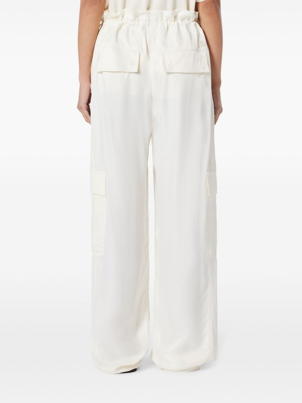 satin cargo pants - 4
