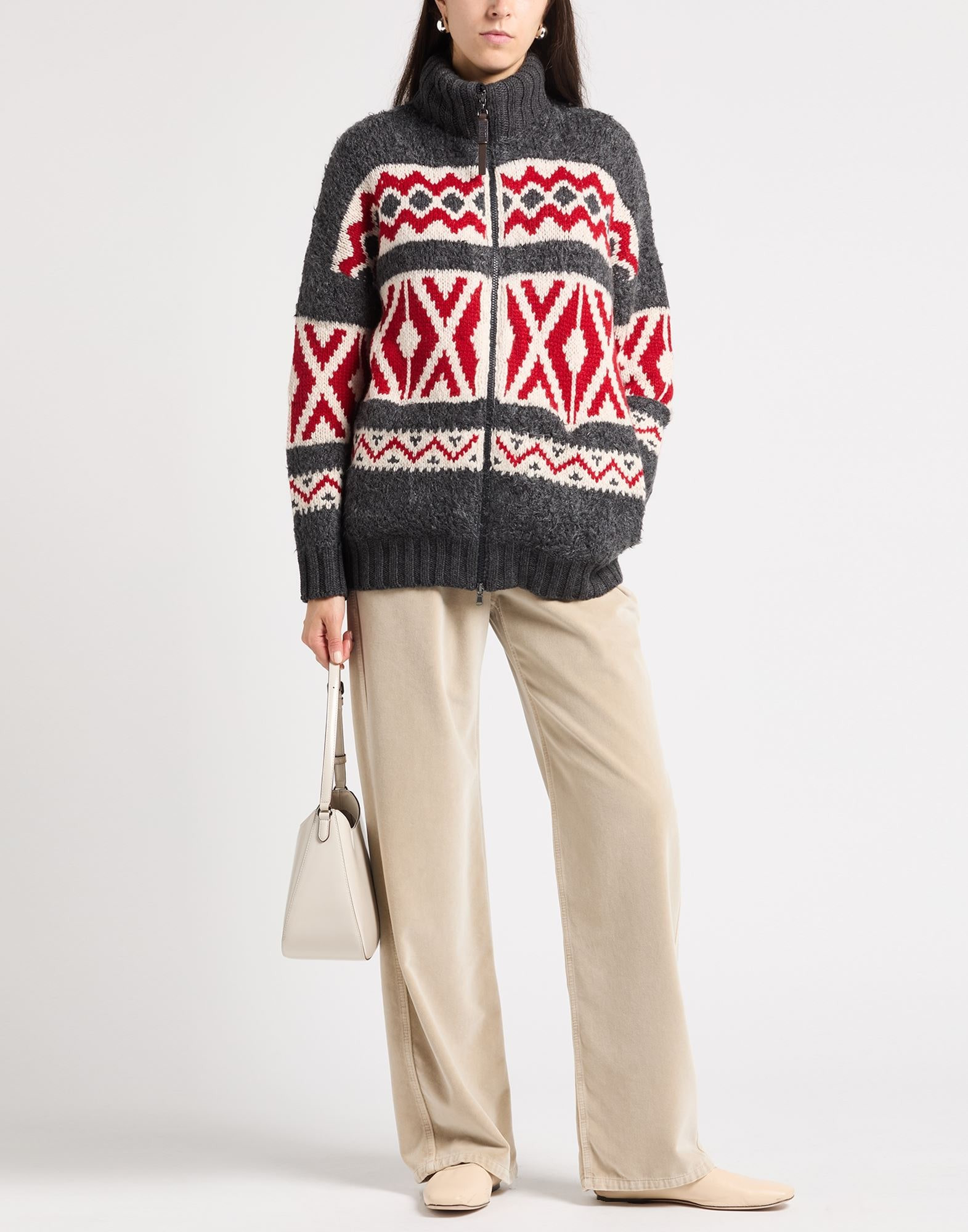 Beige Women's Casual Pants - 3