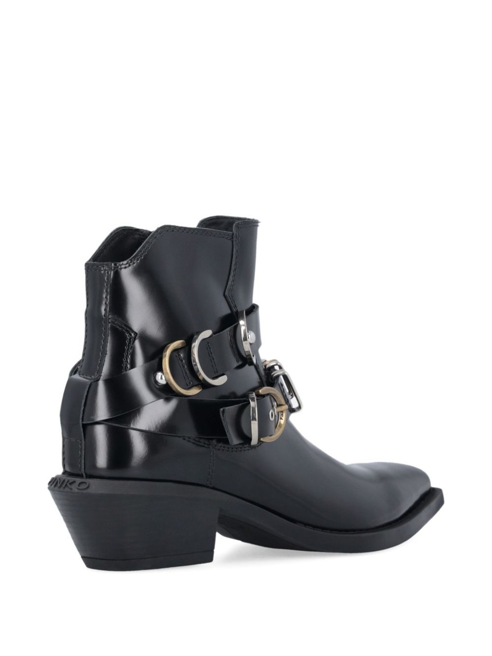 50mm buckle strap boots - 4
