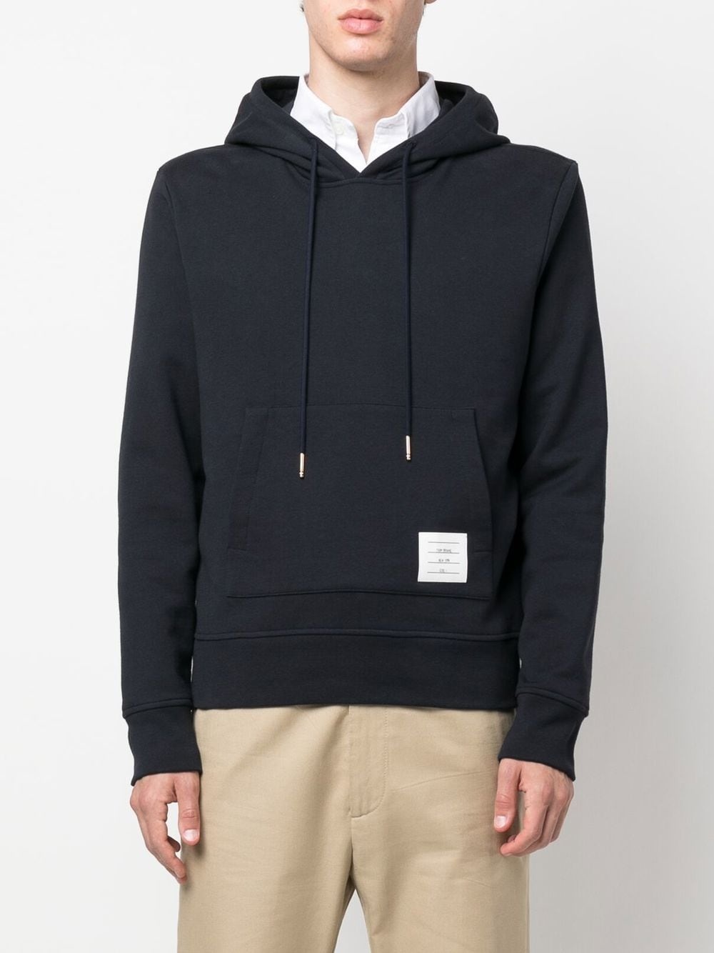 logo-patch hoodie - 3