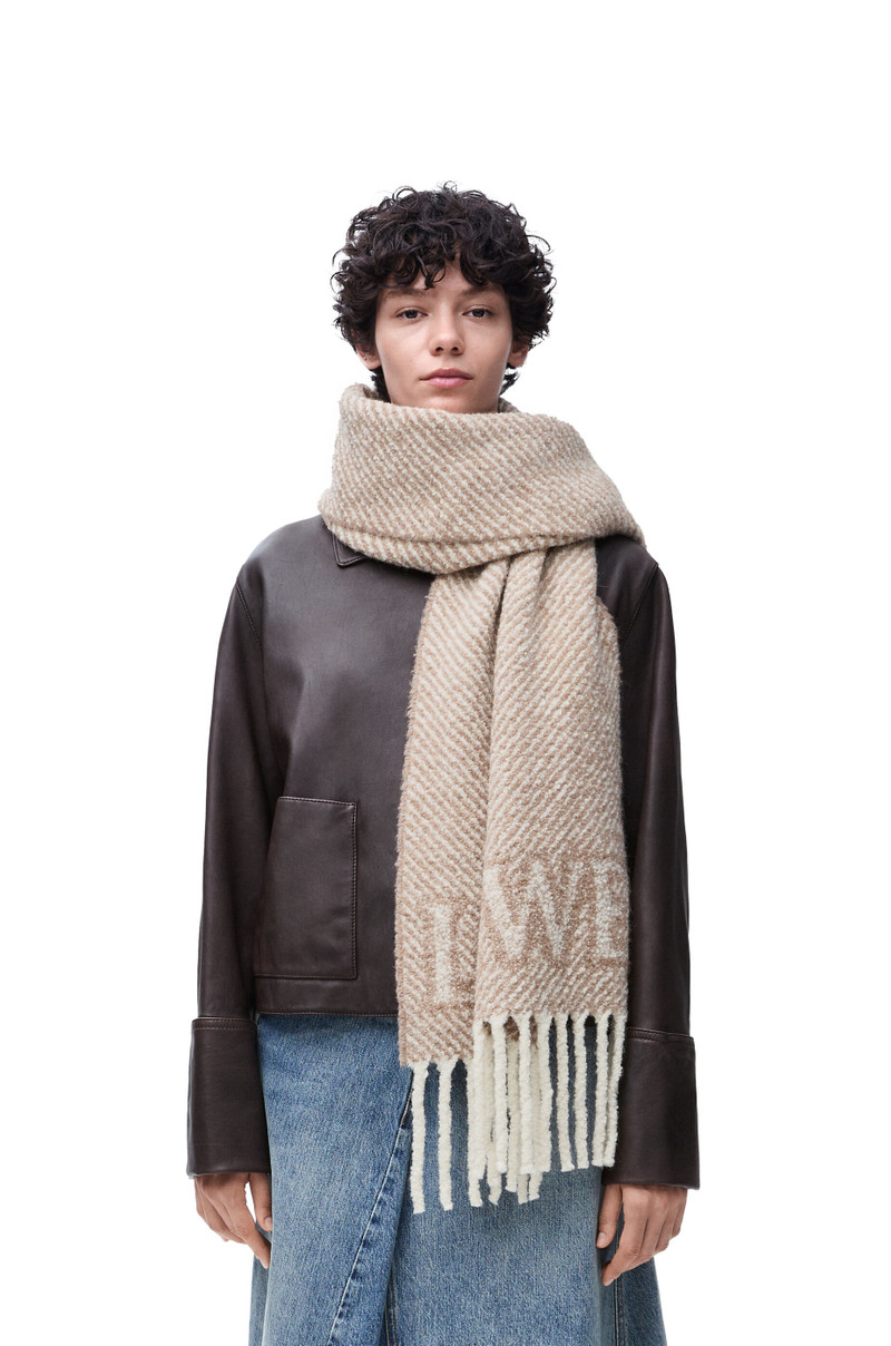 Loewe LOEWE scarf in alpaca and wool blend outlook