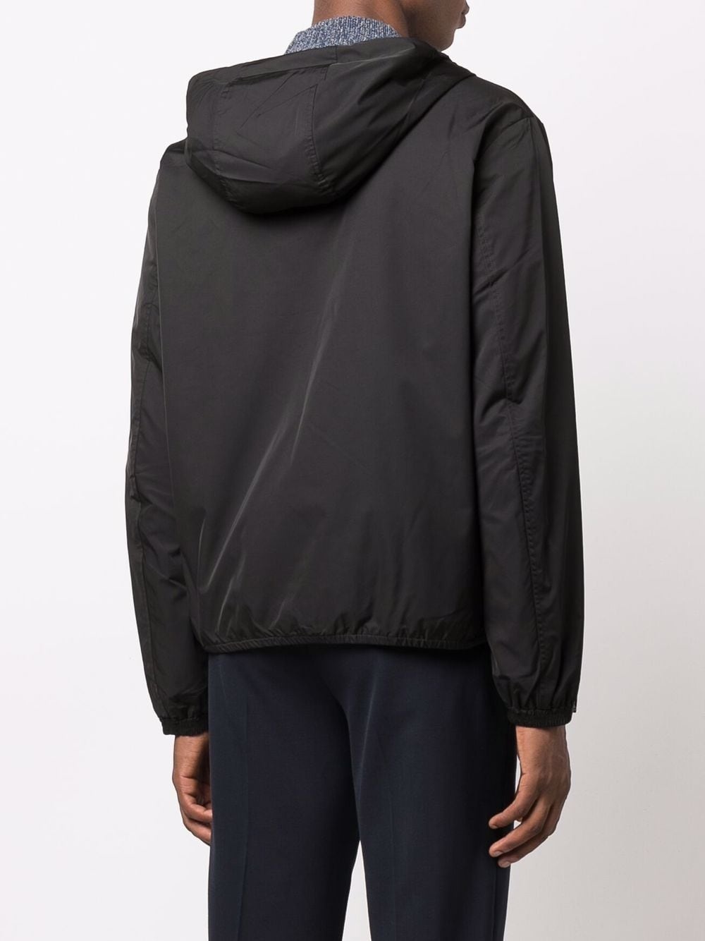 logo-patch zip-up lightweight jacket - 4