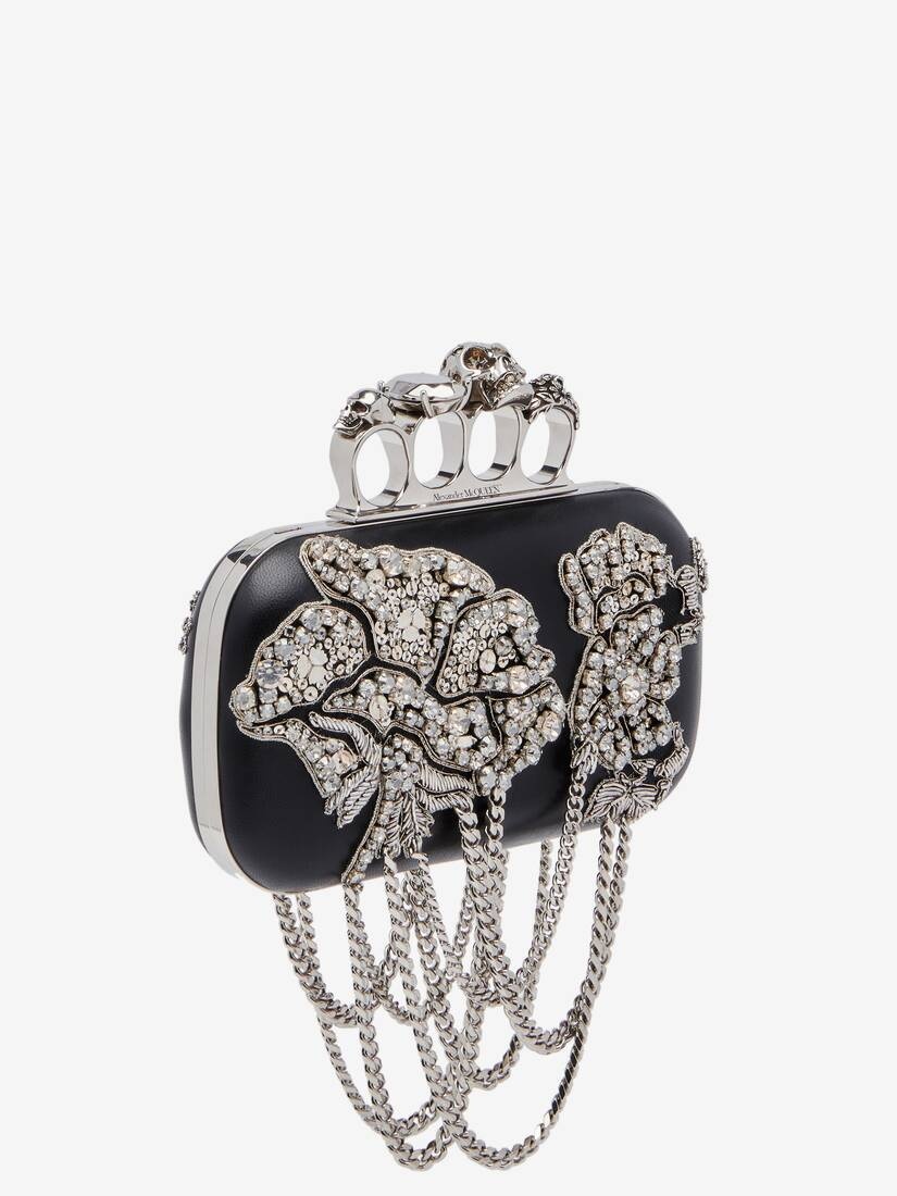 Women's Knuckle Clutch in Black 3