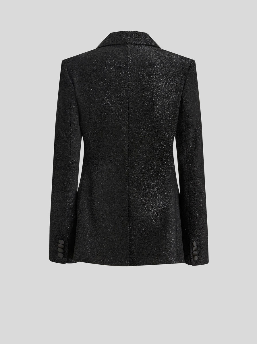 DOUBLE-BREASTED JACKET WITH PRINTED LINING - 5