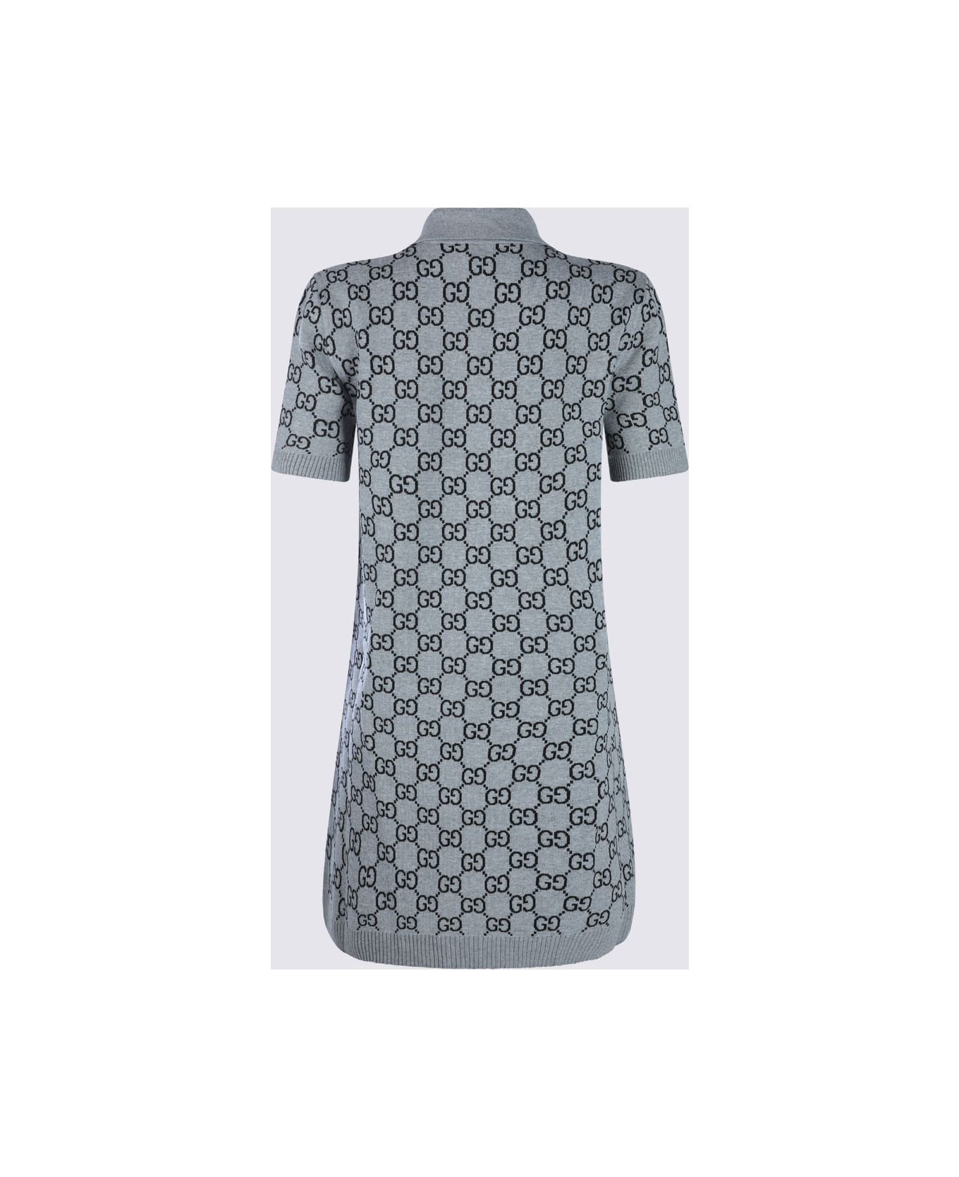 Grey And Black Wool Dress - 2