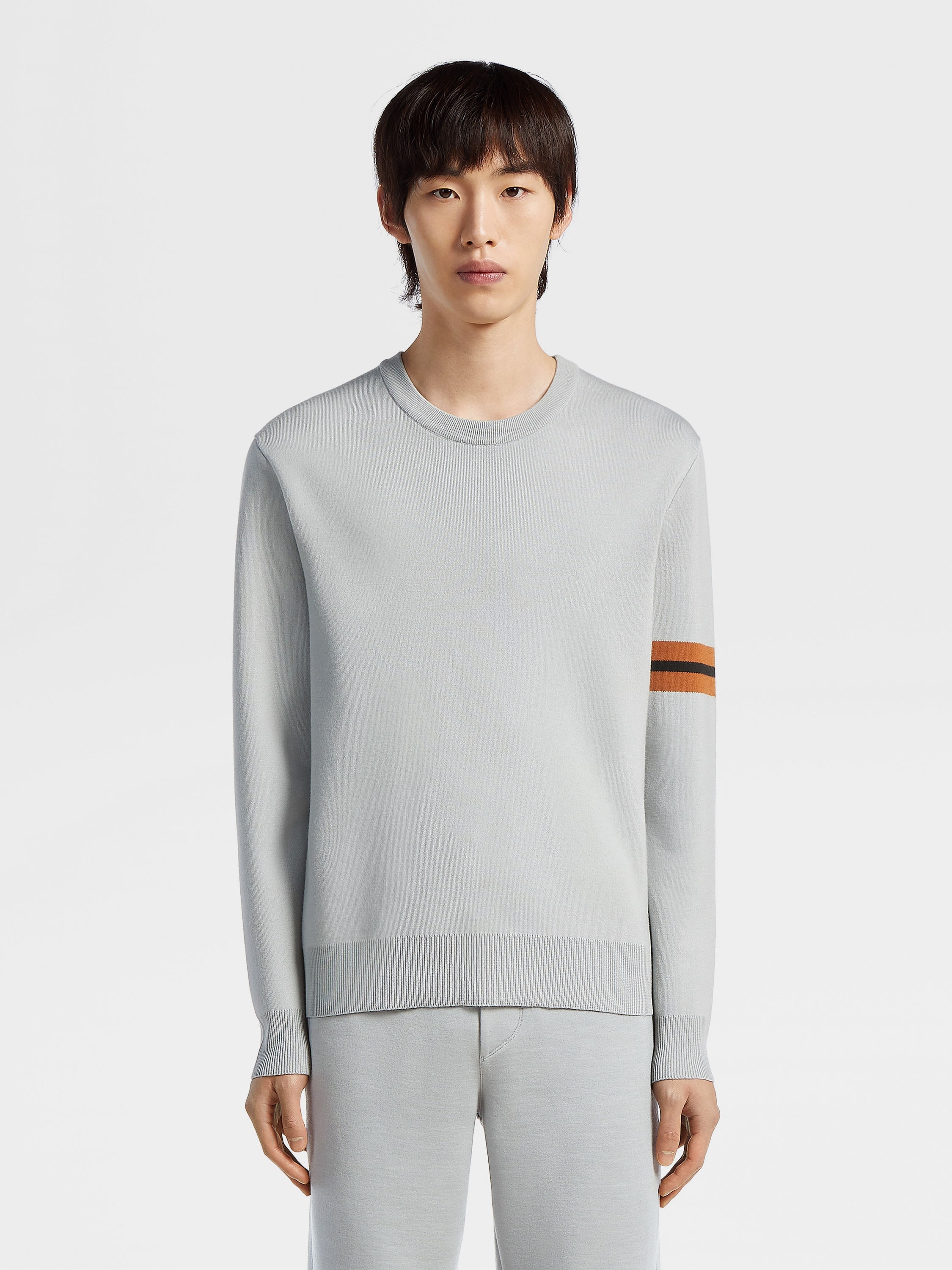 LIGHT GREY HIGH PERFORMANCE™ WOOL CREWNECK - 2